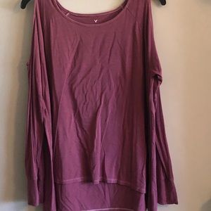 American Eagle Long Sleeve with Shoulder Cut Outs
